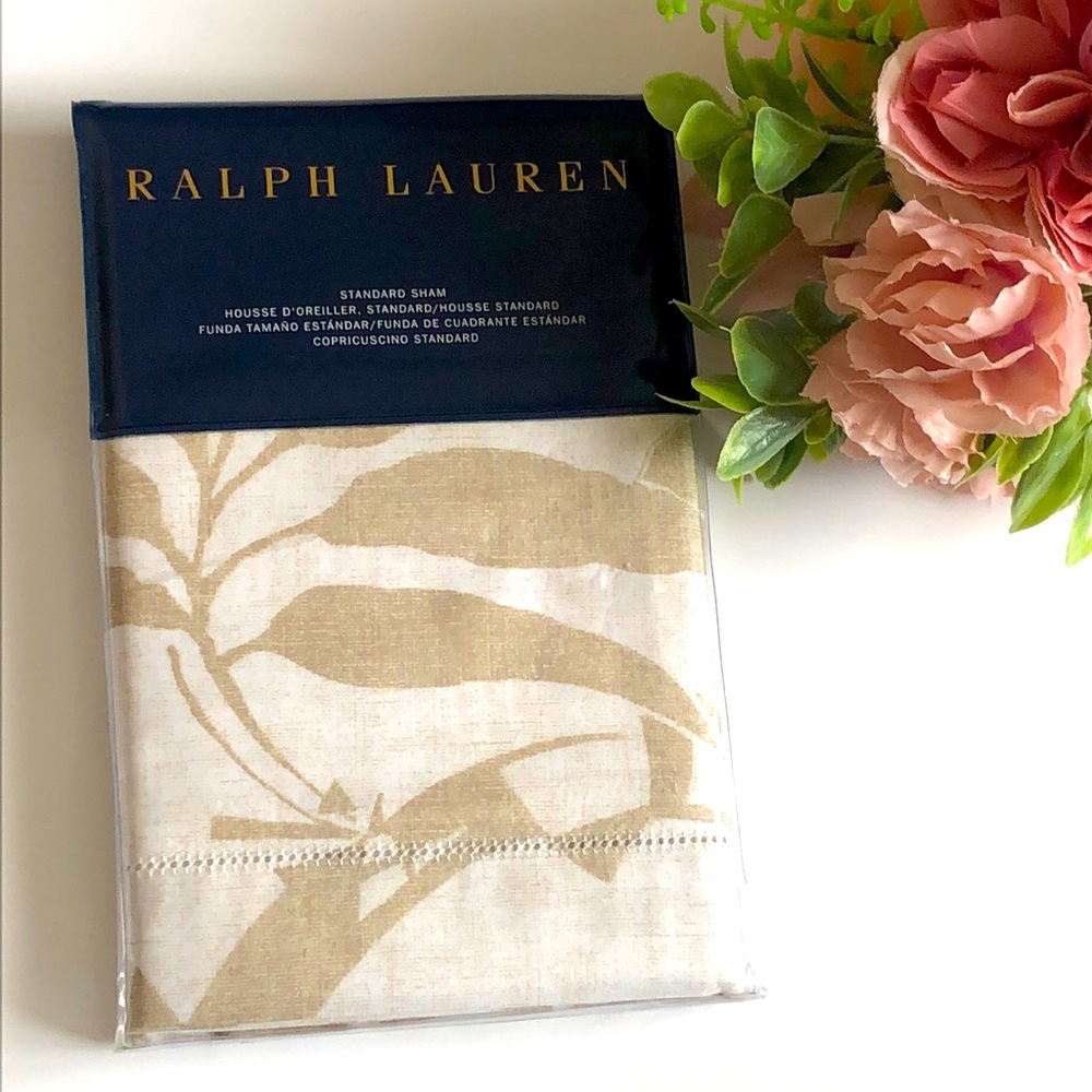 Ralph Lauren Palmetto Standard Sham Palmetto Sham Ralph Lauren Tan NWT